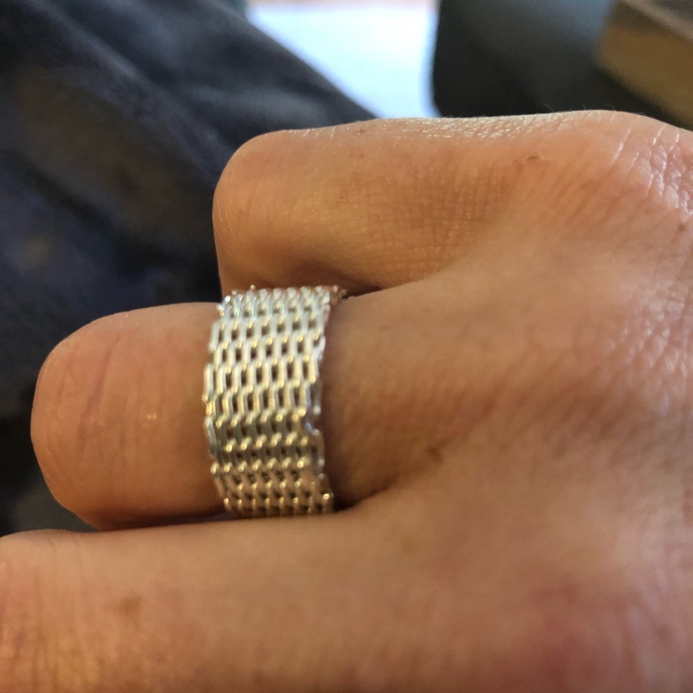 Silver Mesh Ring - image 3